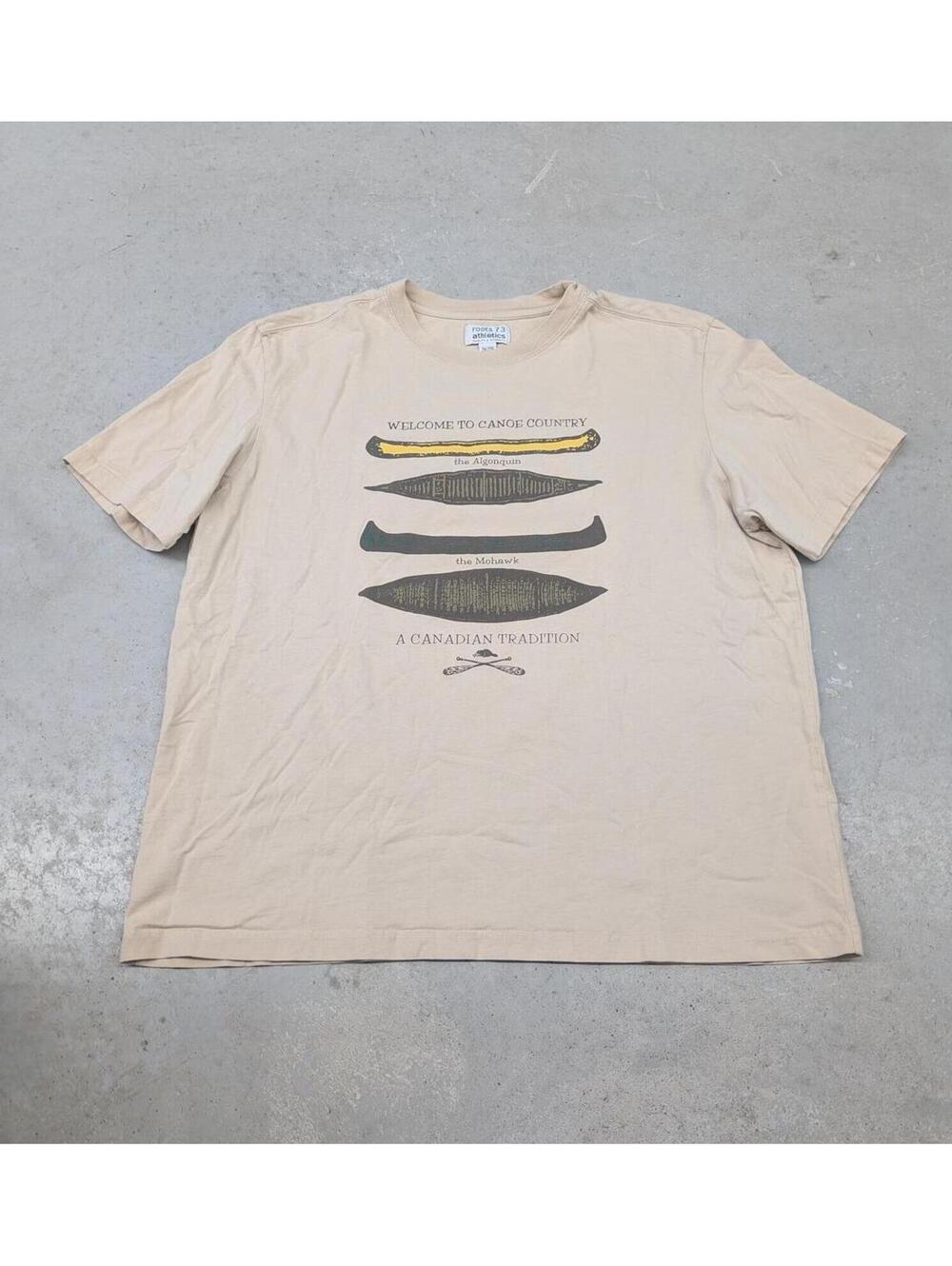 Vintage Roots Canada Canoe Country Algonquin Mohawk T-shirt